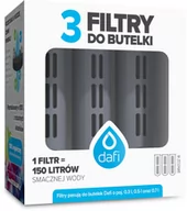 Wkłady filtrujące - Dafi ZESTAW 3 filtry do butelki filtrującej SOFT i SOLID jeansowy - miniaturka - grafika 1