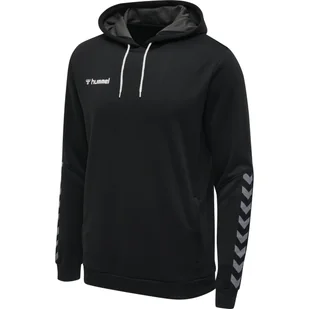 Bluza sportowa Hummel Authentic Poly Hoodie czarna r. 2XL - Bluzy męskie - miniaturka - grafika 1