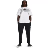 Spodnie sportowe męskie - Męskie spodnie dresowe Under Armour UA Essential Flc Cargo Pant - czarne - UNDER ARMOUR - miniaturka - grafika 1