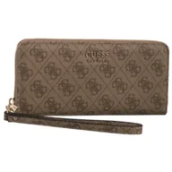 Portfele - Portfel Brenton Slg Lrg Zip Around SWLG96 48146 Latte Logo (GU752-a) Guess - miniaturka - grafika 1