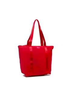 Torebki damskie - Lacoste Torebka M Shopping Bag NF3619YA Czerwony - grafika 1