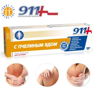 911 911 Żel do stawów z jadem pszczelim APITOXIN KB11 - Żele i maści lecznicze - miniaturka - grafika 1