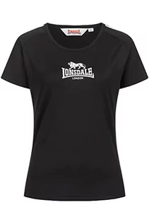 Koszulki i topy damskie - Lonsdale koszulka damska halyard, czarny/biały, L - grafika 1