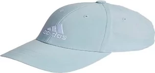 Czapki damskie - adidas Lekka czapka z daszkiem z haftowanym logo, Wonder Niebieski/Biały, XL - grafika 1