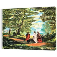 Ikony i obrazy sakralne - Obraz religijny na płótnie Droga do Emaus - miniaturka - grafika 1