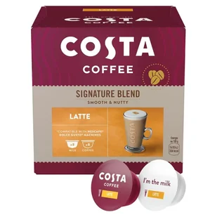 COSTA COFFEE Kawa w kapsułkach Costa Coffee Signature Blend Latte kompatybilna z Dolce Gusto 16 szt 7487-uniw - Kawa w kapsułkach i saszetkach - miniaturka - grafika 2