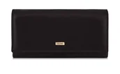 Portfele - OCHNIK SL-125-99 — czarny duży skórzany portfel damski SL-125-99 - miniaturka - grafika 1