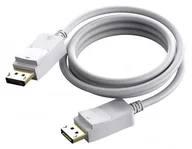 Kable komputerowe i do monitorów - Version 1.4 8K bei 60 Hz - Goldstecker - DP m zu DP m - Aussendurchmesser 7,3 mm - 28 AWG - 2 m - weiss - miniaturka - grafika 1