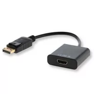 Adaptery i przejściówki - Savio Kabel adapter CL-55/B DisplayPort M - HDMI A F, worek CL-55/B - miniaturka - grafika 1