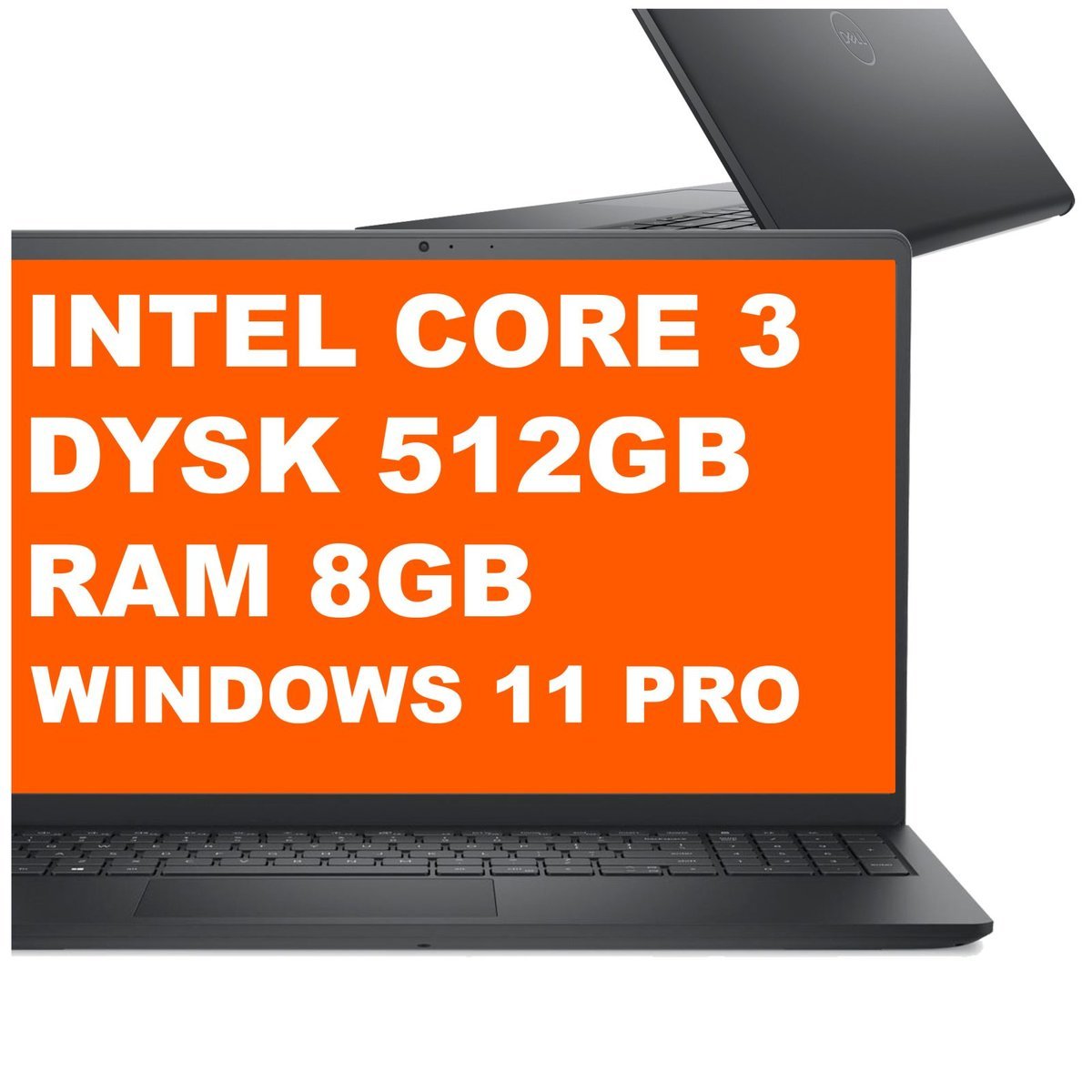 Dell Pro 15 Essential PV15250 / DEPV15250_RPLU_004_P / 8GB / 512GB / Intel Graphics / FullHD / Win 11 Pro / Czarny