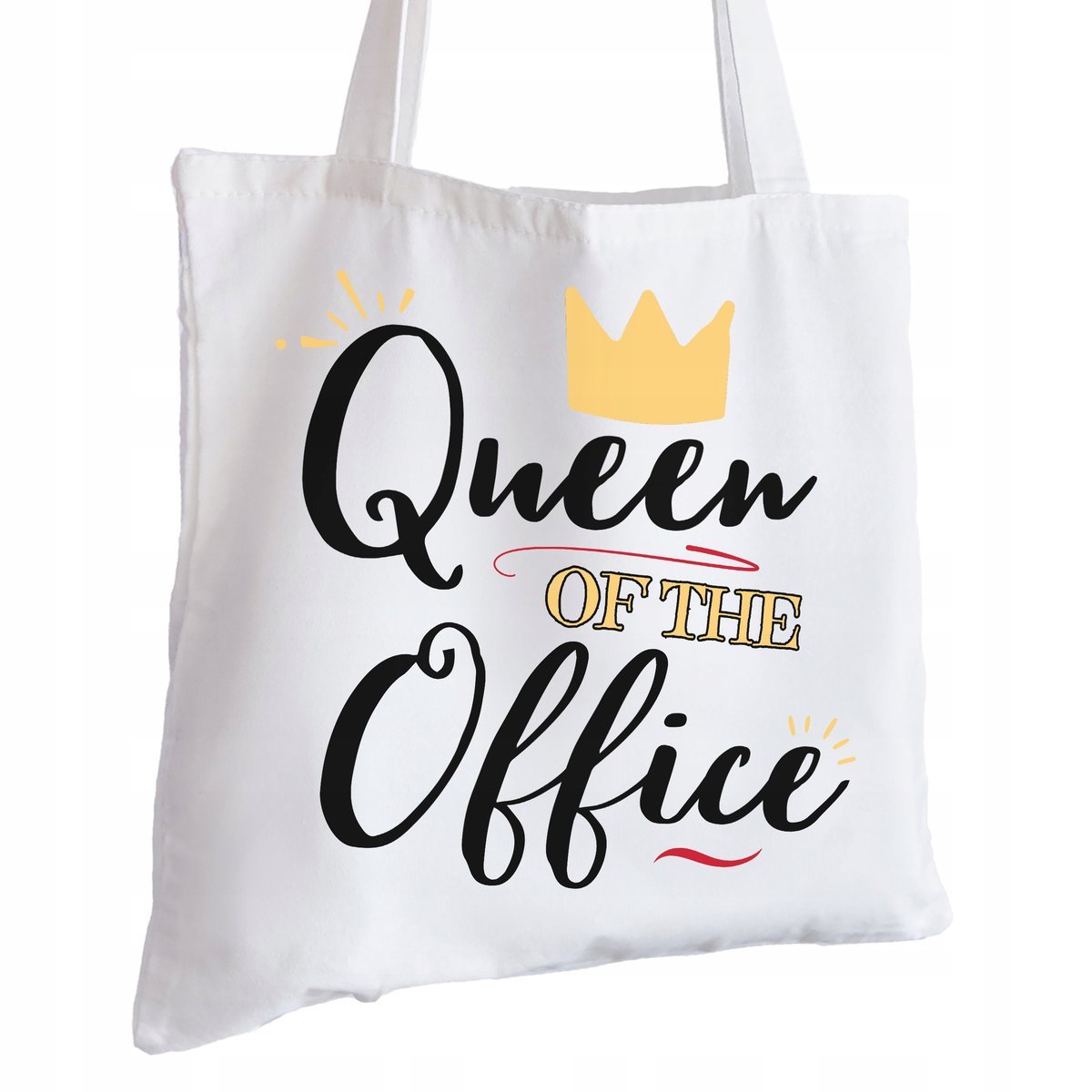 Torba Bawełniana biała dla Sekretarki Na Prezent ekologiczna Trwały Nadruk