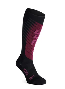 Skarpety narciarskie damskie UYN Ski One Biotech Socks - black/purple - Skarpety termoaktywne - miniaturka - grafika 1