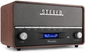 Radioodtwarzacze - Audizio radio stereo z budzikiem Corno DAB+ FM BT szary one size - miniaturka - grafika 1