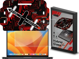 Filtr GrizzGlass Szkło hybrydowe GrizzGlass HybridGlass Easy do Apple MacBook Pro 16" 2023 - Filtry prywatyzujące - miniaturka - grafika 1