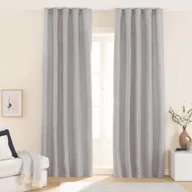 Zasłony - Zasłony strukturalne na taśmie 140 x 250 cm Smukee, 2 szt., beżowe - miniaturka - grafika 1