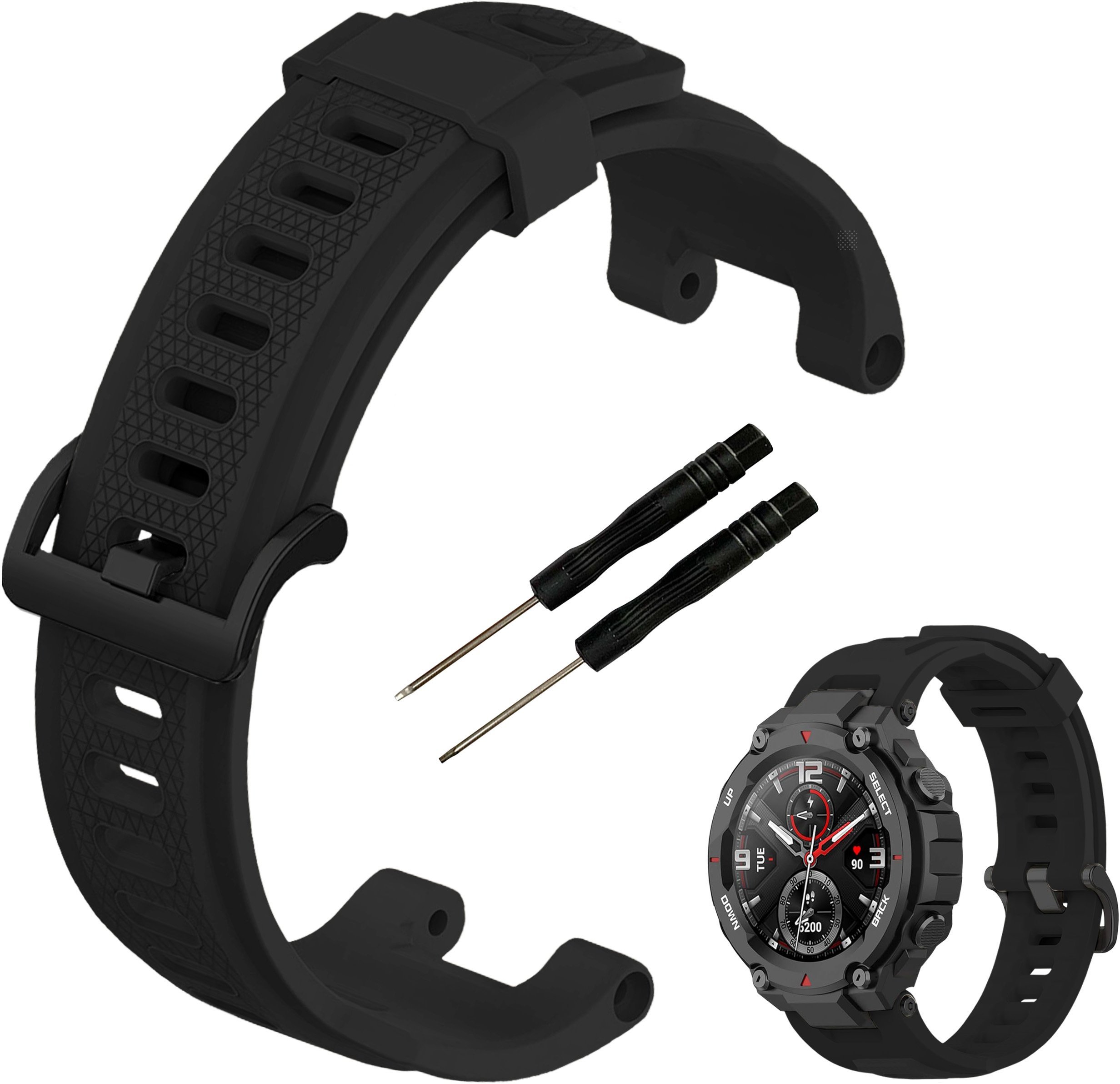 ChronSmarta Pasek ChronSmarta do smartwatch'a Amazfit T-Rex / T-Rex Pro Czarny