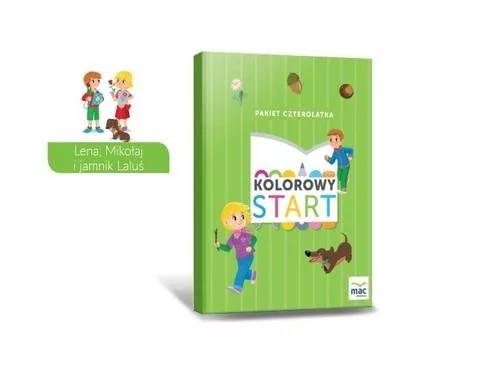 MAC Kolorowy start 4-latka box edukacja przedszkolna  - Praca zbiorowa