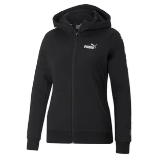 Bluza zkapturem damska Puma POWER TAPE FZ czarna 67001101-S - Bluzy damskie - miniaturka - grafika 1