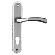 Klamki - Schaffner Klamka do drzwi wewnętrznych Jula 90 Nikiel Chrom - miniaturka - grafika 1