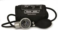 Ciśnieniomierze i akcesoria - Ciśnieniomierz Tech-Med Ciśnieniomierz zegarowy TM-Z Czarny TECH-MED - miniaturka - grafika 1