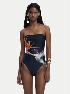 Desigual Strój kąpielowy Colibri 25SWMK10 Czarny - Stroje kąpielowe - miniaturka - grafika 1