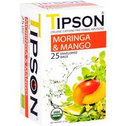 Herbata - Tipson Organic Moringa & Mango Herbata Ziołowa Mango Saszetki - 25 X 1,5 G - miniaturka - grafika 1