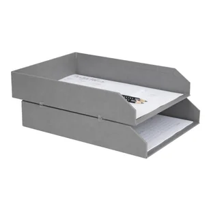 Kartonowe organizery na dokumenty zestaw 2 szt. Hakan – Bigso Box of Sweden - Akcesoria na biurko - miniaturka - grafika 1