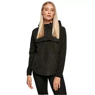 Urban Classics Damska bluza z kapturem Polar Fleece Pull Over Hoody, czarna, S - Bluzy damskie - miniaturka - grafika 1