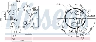 NISSENS Chłodnica oleju, automatyczna przekładnia NISSENS 91119 - Oświetlenie samochodowe - akcesoria - miniaturka - grafika 1