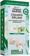 Szampony do włosów - Szampon do oczyszczania włosów Garnier Original Remedies Champoo Solido Cabello Normal 2 x 60 g (8445098100287) - miniaturka - grafika 1