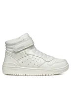 Buty dla dziewczynek - Geox Sneakersy J Washiba Girl J36HXA 05415 C1000 D Biały - miniaturka - grafika 1