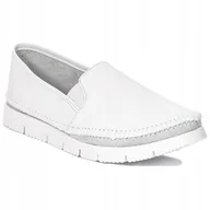 Półbuty damskie - Espadryle Maciejka 03512-26 półbuty damskie białe skóra biały spód r.38 - miniaturka - grafika 1