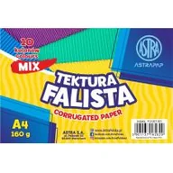 Szkolne artykuły papiernicze - ASTRA art-pap Tektura falista Astra A4 mix 10 kol 160g zestaw - ASTRA art-pap - miniaturka - grafika 1