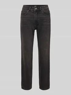 Jeansy o kroju straight fit z mieszanki bawełny model ‘EMILY’ - Spodnie damskie - miniaturka - grafika 1