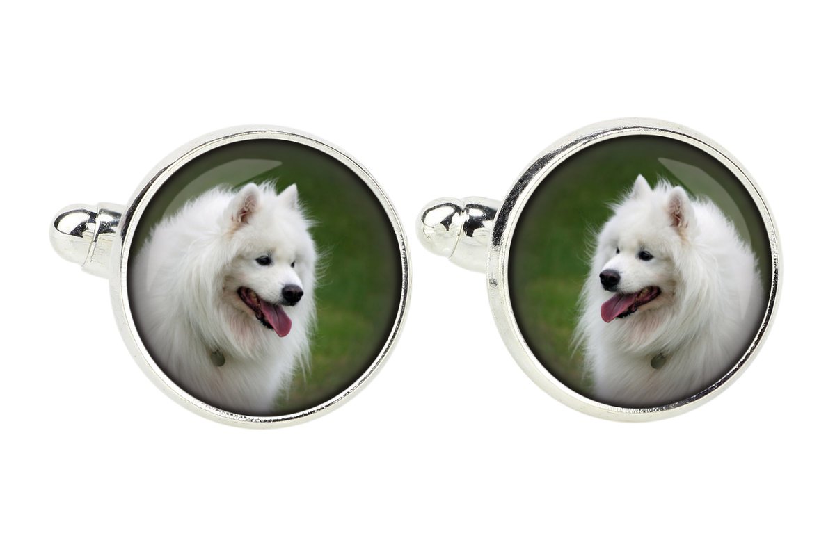 Samojed, Samoyed, Samojedskaja - spinki do mankietów, ozdoba koszuli, zawieszka do koszuli marki Art-Dog