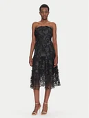 Sukienki - Fracomina Sukienka koktajlowa FQ25SD2002W79001 Czarny Slim Fit - miniaturka - grafika 1