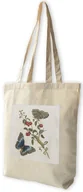 Torby i wózki na zakupy - Torba z naszywką Great Blue Butterflies and Red Fruits Maria Sibylla Merian - miniaturka - grafika 1