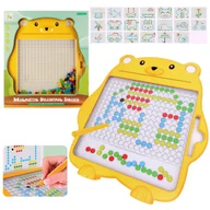 Tablice dla dzieci - Tablica magnetyczna mozaika dla dzieci miś 3+ MEGA CREATIVE Żółty - miniaturka - grafika 1