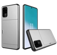 Etui i futerały do telefonów - Etui do Samsung Galaxy S20 Ultra 6,9 cala z gniazdem na kartę Obudowa odporna na wstrząsy Srebrny - miniaturka - grafika 1