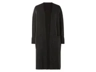 Swetry damskie - esmara® Kardigan damski długi (Czarny, XS(32/34)) - miniaturka - grafika 1