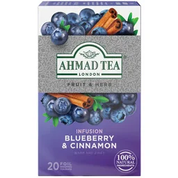 Herbata owocowa jagodowa cynamon Blueberry ekspresowa Ahmad Tea 40 g - Herbata - miniaturka - grafika 1