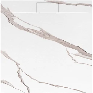 Rea Brodzik prysznicowy Bazalt CARRARA WHITE 90x90 - Brodziki prysznicowe - miniaturka - grafika 1