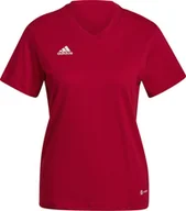 Bluzki damskie - Koszulka damska adidas Entrada 22 Tee czerwona HC0441-XS - miniaturka - grafika 1