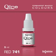 Pozostałe akcesoria kosmetyczne - Pigment do makijażu permanentnego ust Bioevolution Red 741 Qline Pro 5ml - miniaturka - grafika 1