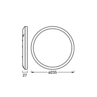 Lampy sufitowe - OSRAM Lampa sufitowa LED ORBIS ULTRA SLIM, możliwość ściemniania, biały / opal, tworzywo sztuczne - miniaturka - grafika 1