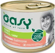 Mokra karma dla psów - Oasy Oasy Pies One Protein Adult Mini Łosoś puszka 200g - miniaturka - grafika 1