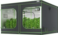Szklarnie ogrodowe - VEVOR Growbox 305 x 305 x 203 cm Szklarnia wykonana z 19 mm stalowej ramy i tkaniny 2000D Oxford Namiot do uprawy o nośności 60 kg Szafka do uprawy Nadaje się do oświetlenia 400 W Namiot do uprawy w pomieszczeniach - miniaturka - grafika 1