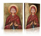 Ikony i obrazy sakralne - Ikona religijna Święta Marta - miniaturka - grafika 1