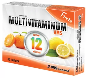 AMS PHARMA Multivitaminum AMS Forte x 30 tabl - Witaminy i minerały - miniaturka - grafika 1