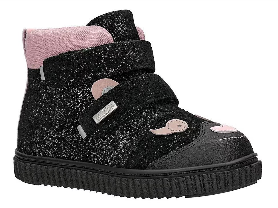 Buty dziewczęce zimowe Bartek 8400661 botki ocieplane wełną membrana-30